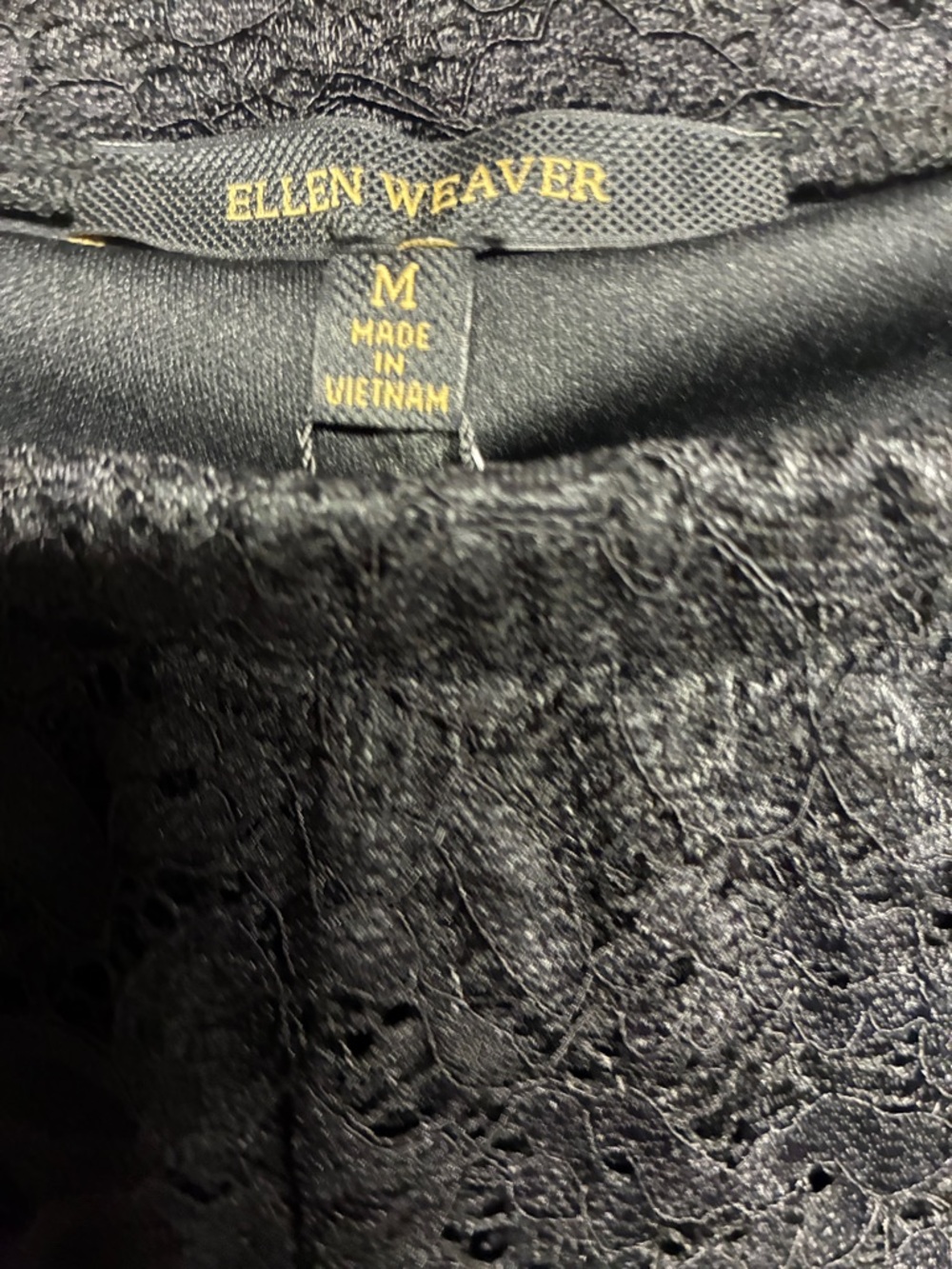 Ellen Weaver Black Lace Maxi with Draped Capelet - Picture 8 of 12